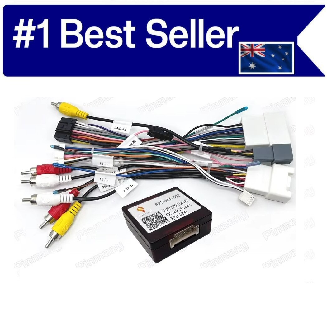 ANDROID ROCKFORD POWER CABLE HARNESS CANBUS FOR PAJERO SPORT 2019-2024