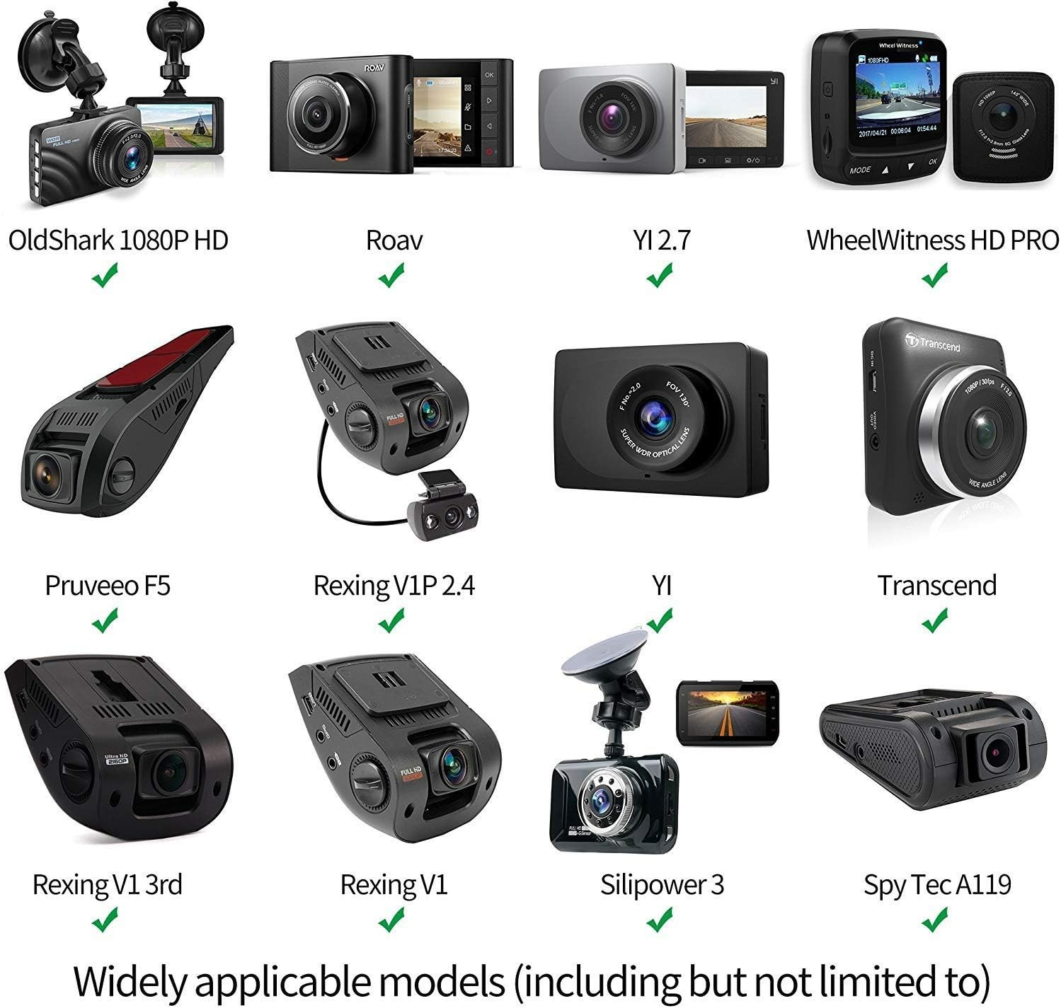 Sturdy Dash Cam Suction Mount with 15+ Adapters for Universal Compatibility
