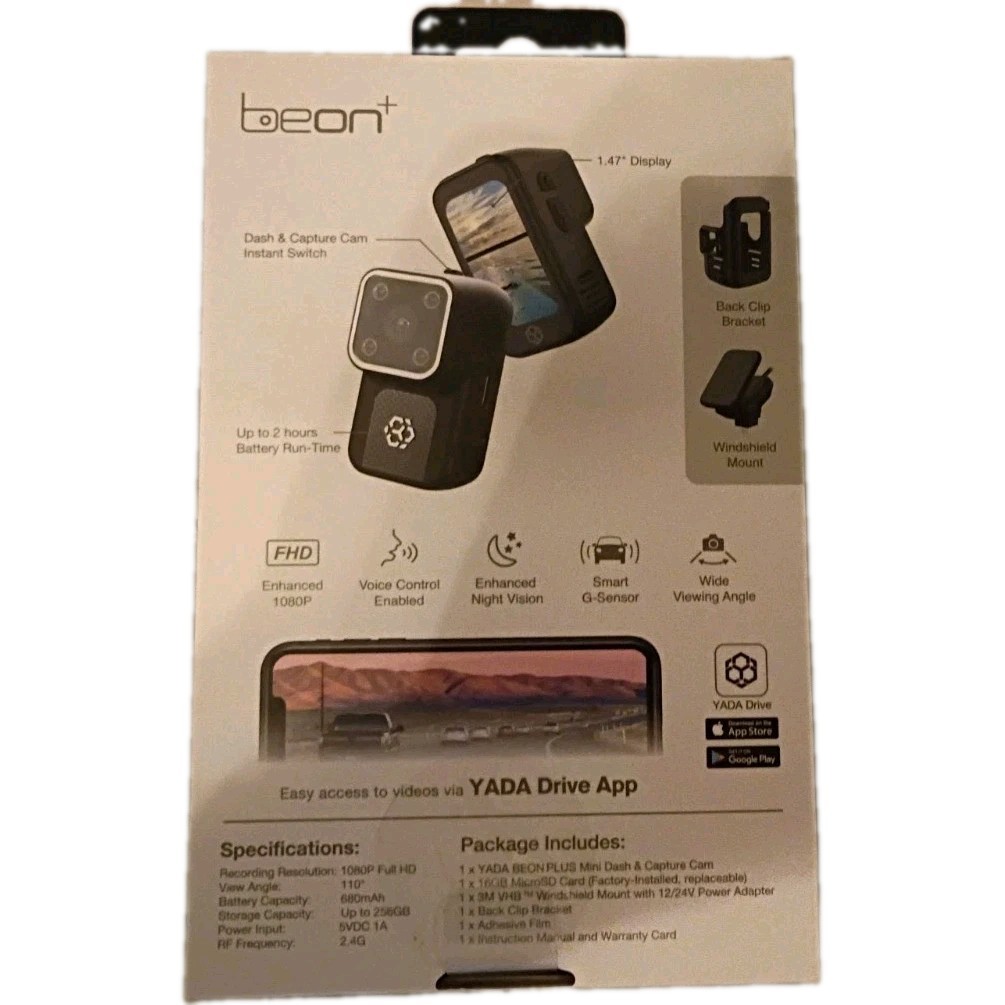 New YADA Beon Dash and Capture Cam BEON1BK-6
