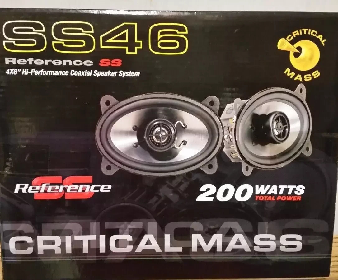 CRITICAL MASS SS46 MADE USA BEST DASH SPEAKER GM SOUND CLASSIC HOT ROD NEW 4X6