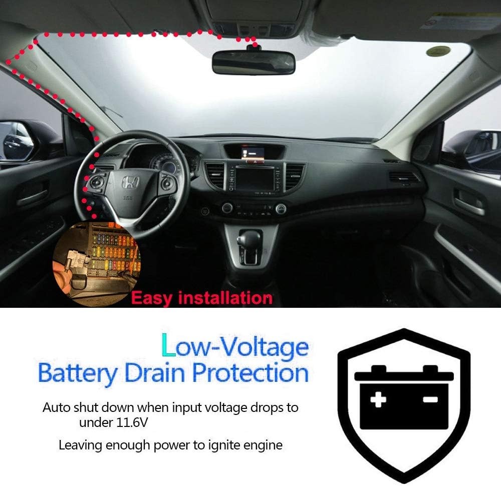 Mini USB Dash Cam Hardwire Kit 10ft 12V-24V to 5V with Fuse Holders