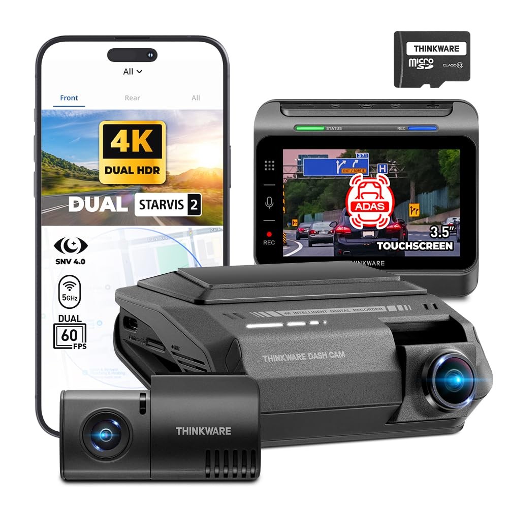 THINKWARE ARC900 2CH 4K HDR Dash Cam Front Rear STARVIS 2 GPS