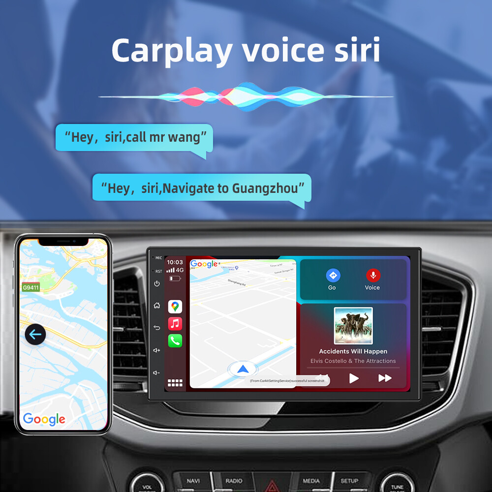 7” Apple Carplay & Android Auto Head Unit Car Radio For Nissan Dualis 2007-2013