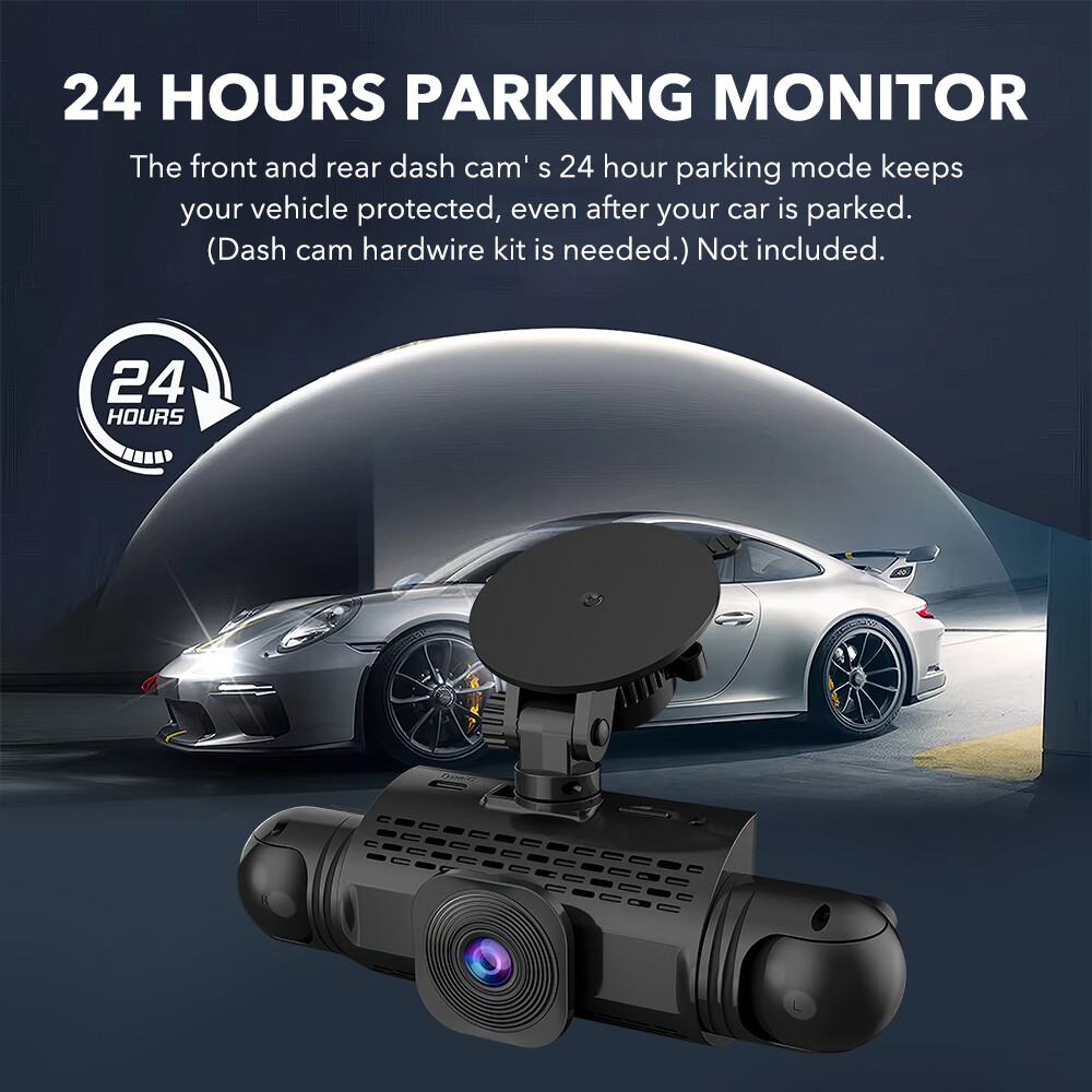 4K 4 Channel Car Dash Cam HD 1080P FHD DVR Video Driving Recorder Night Vision