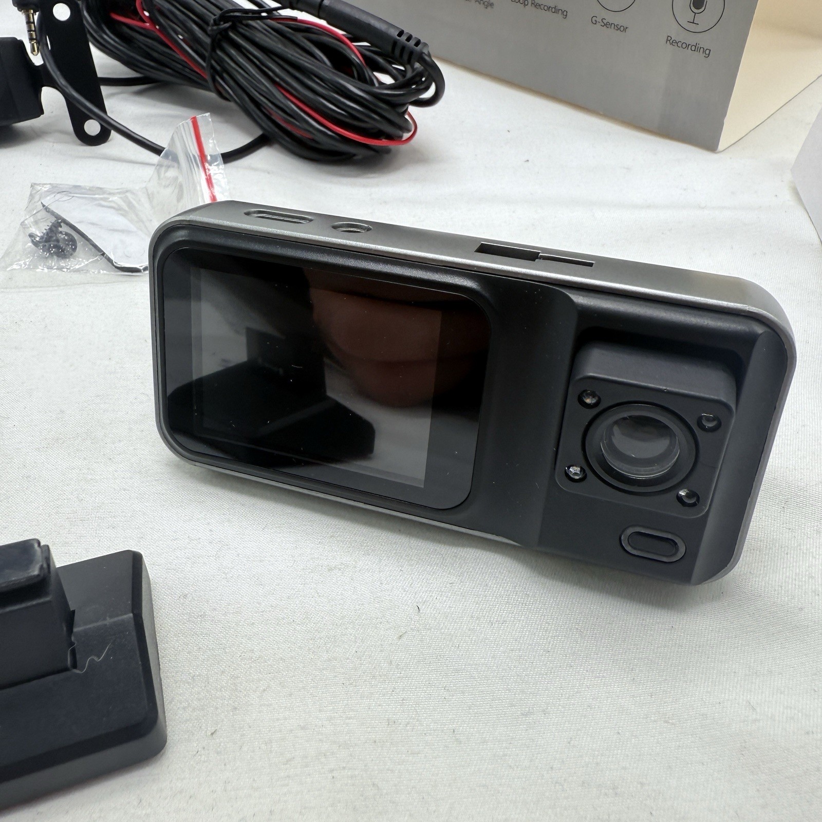 3 Channel Dash Cam Front and Rear Inside with 32GB Card 4K Dash Camera for Cars