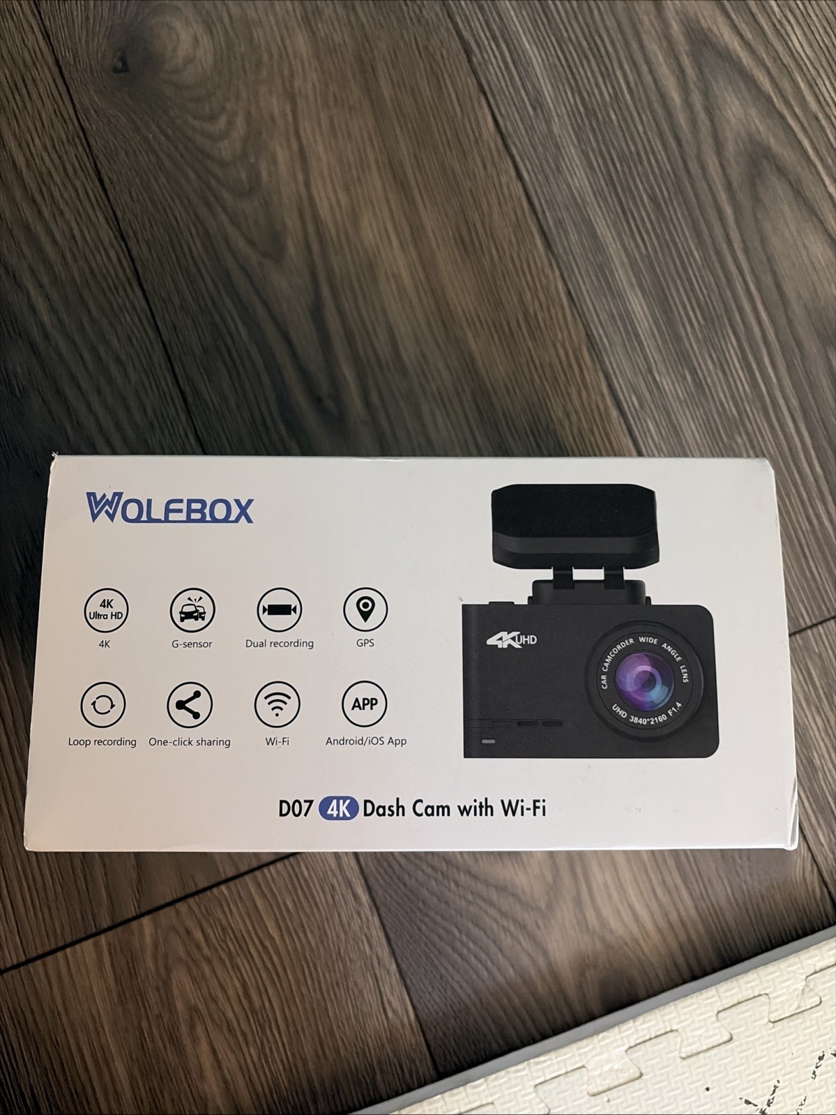 WOLFBOX 4K Dash Cam with WiFi GPS Front and Rear Dash Cam 4K/2.5K 1080P Mini