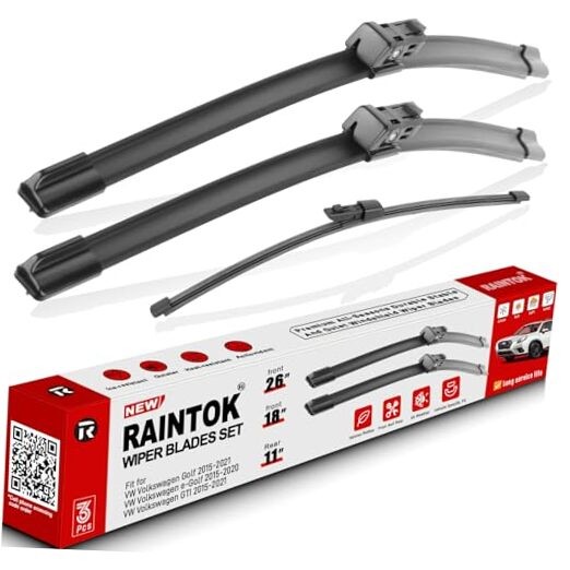 Windshield Wiper Blades Replacement for Volkswagen Golf 2015-20210, e-Golf