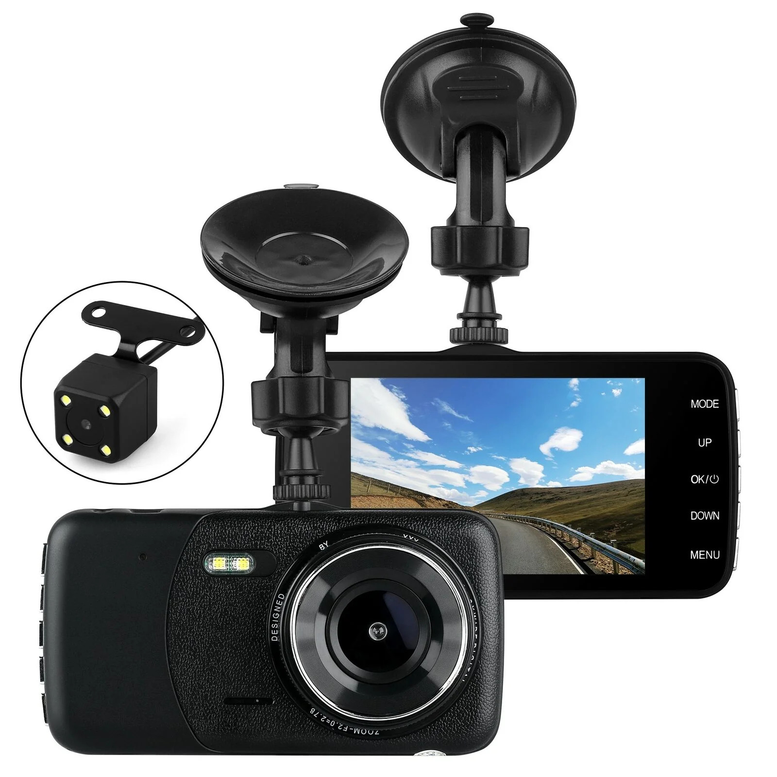 Car Camera with G, Auto Shut-Off 400MAH for Car Truck