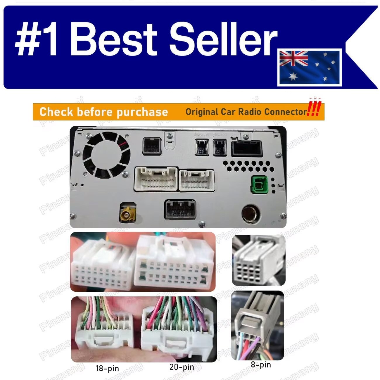 ANDROID ROCKFORD POWER CABLE HARNESS CANBUS FOR PAJERO SPORT 2019-2024