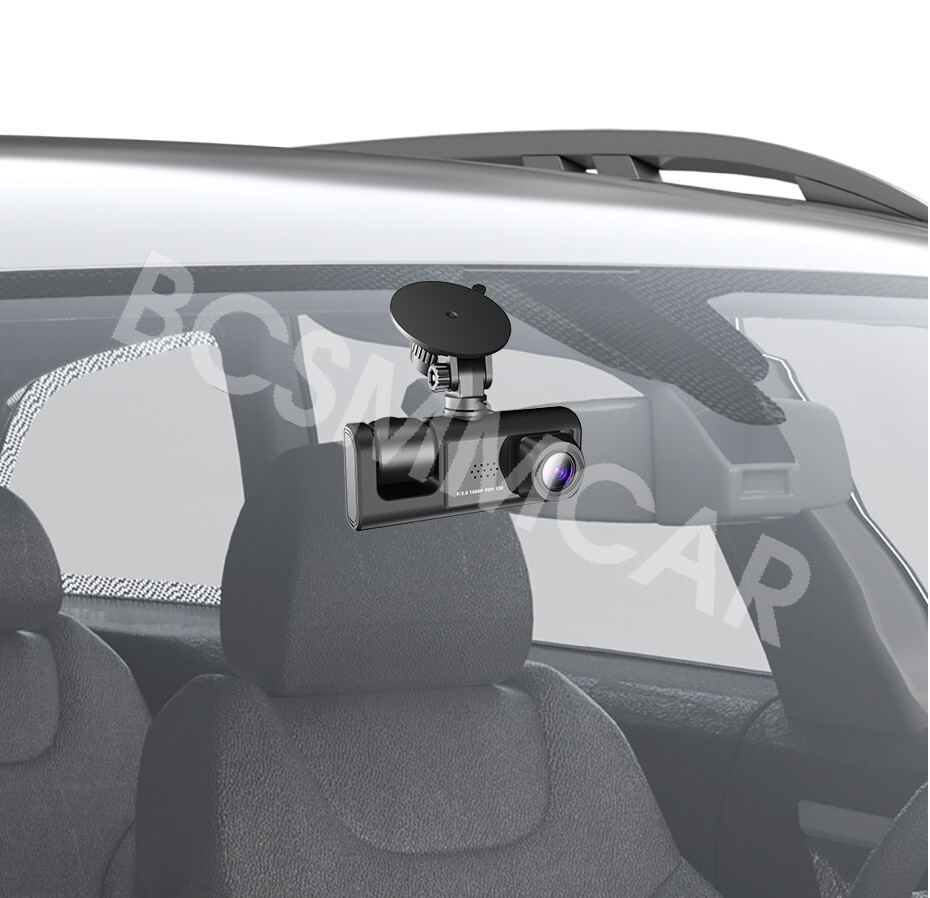 Car 1080P 3 Lens Dash Cam Recorder G-sensor Front Rear Inside Video Camera DVR