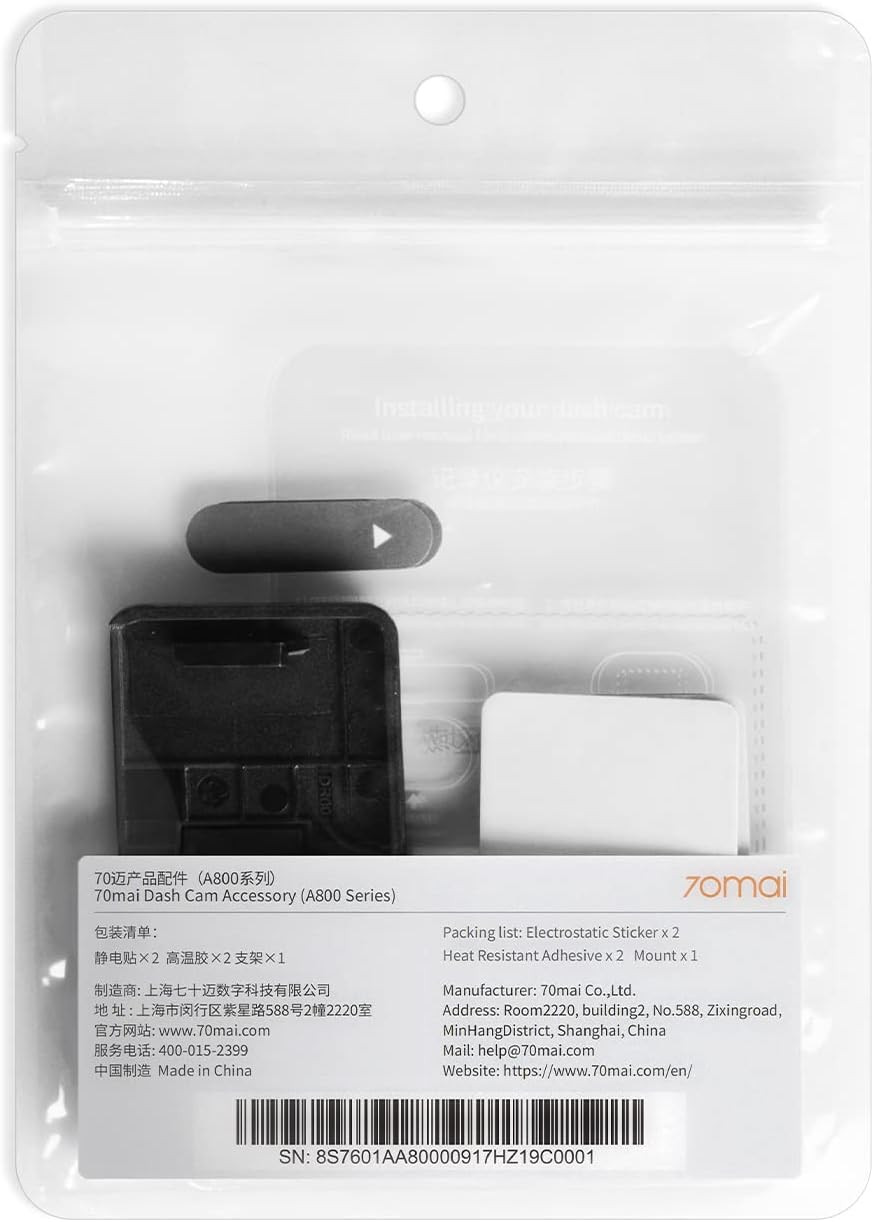 Dash Cam Accessory, Accessories for Car Camera, Replaceable Dash Cam Components