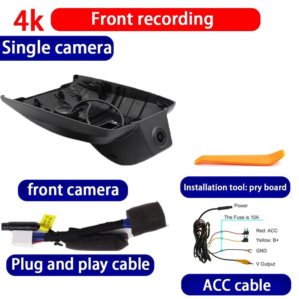 Plug and Play 4K Wifi DVR Dash Cam Camera For Toyota Prius XW50 XW60 2018-2026
