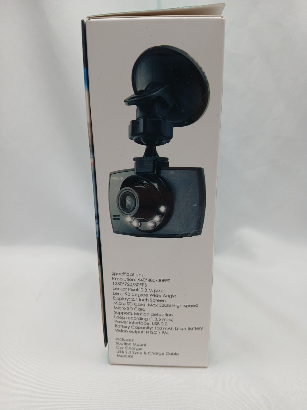 Gabba Goods Observe Car Dash Cam 2.4″ Screen with Mount & Charger New In Box