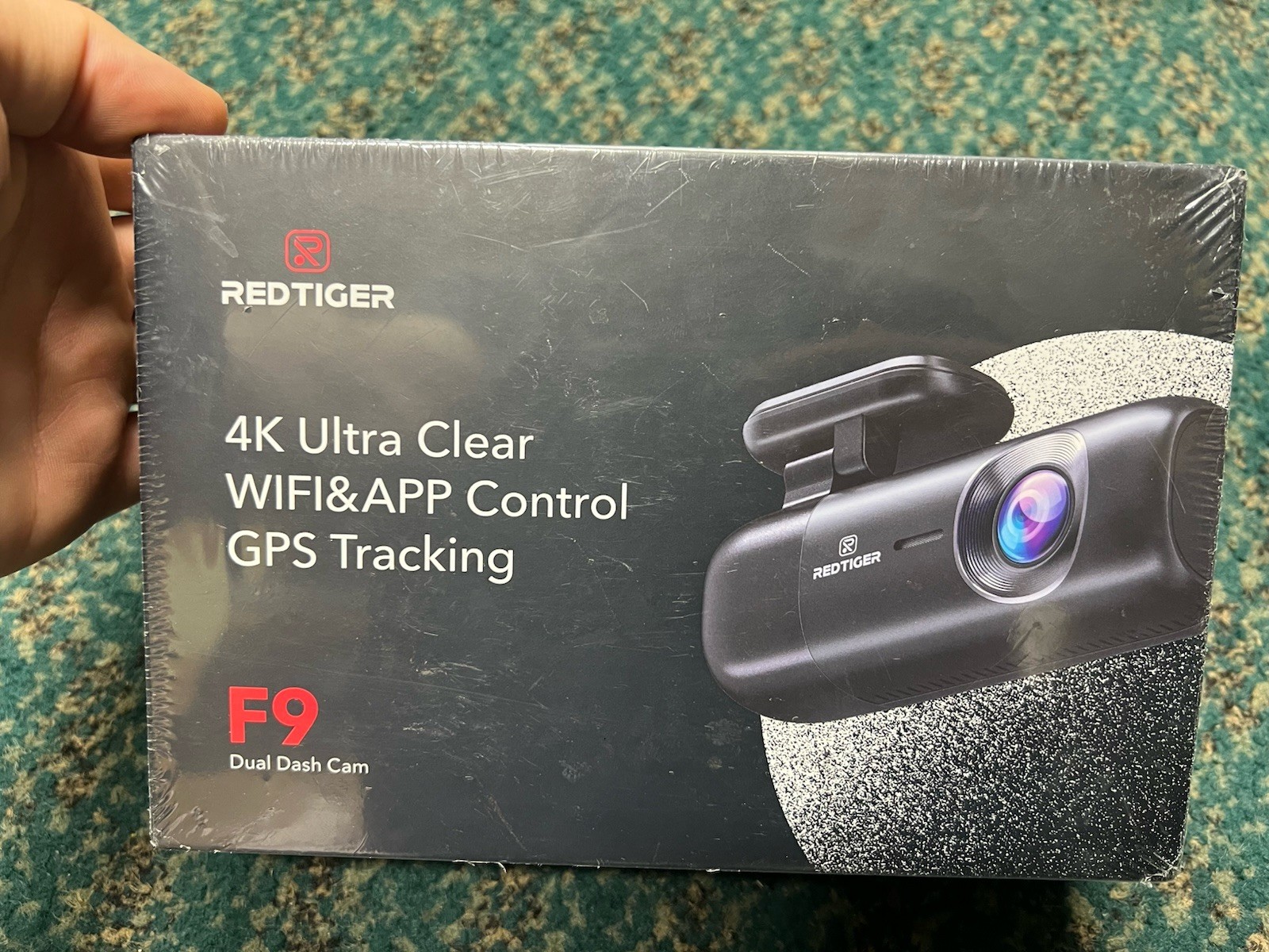 Redtiger F9 Dual Dash Cam 4K WiFi and App Control GPS Tracking NOS Sealed Free S