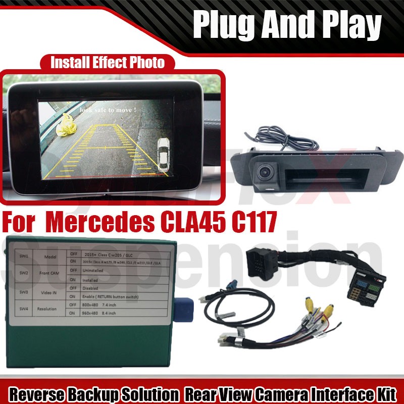 Reverse Backup Solution For Mercedes CLA45 C117 Rear View Camera Interface Kit