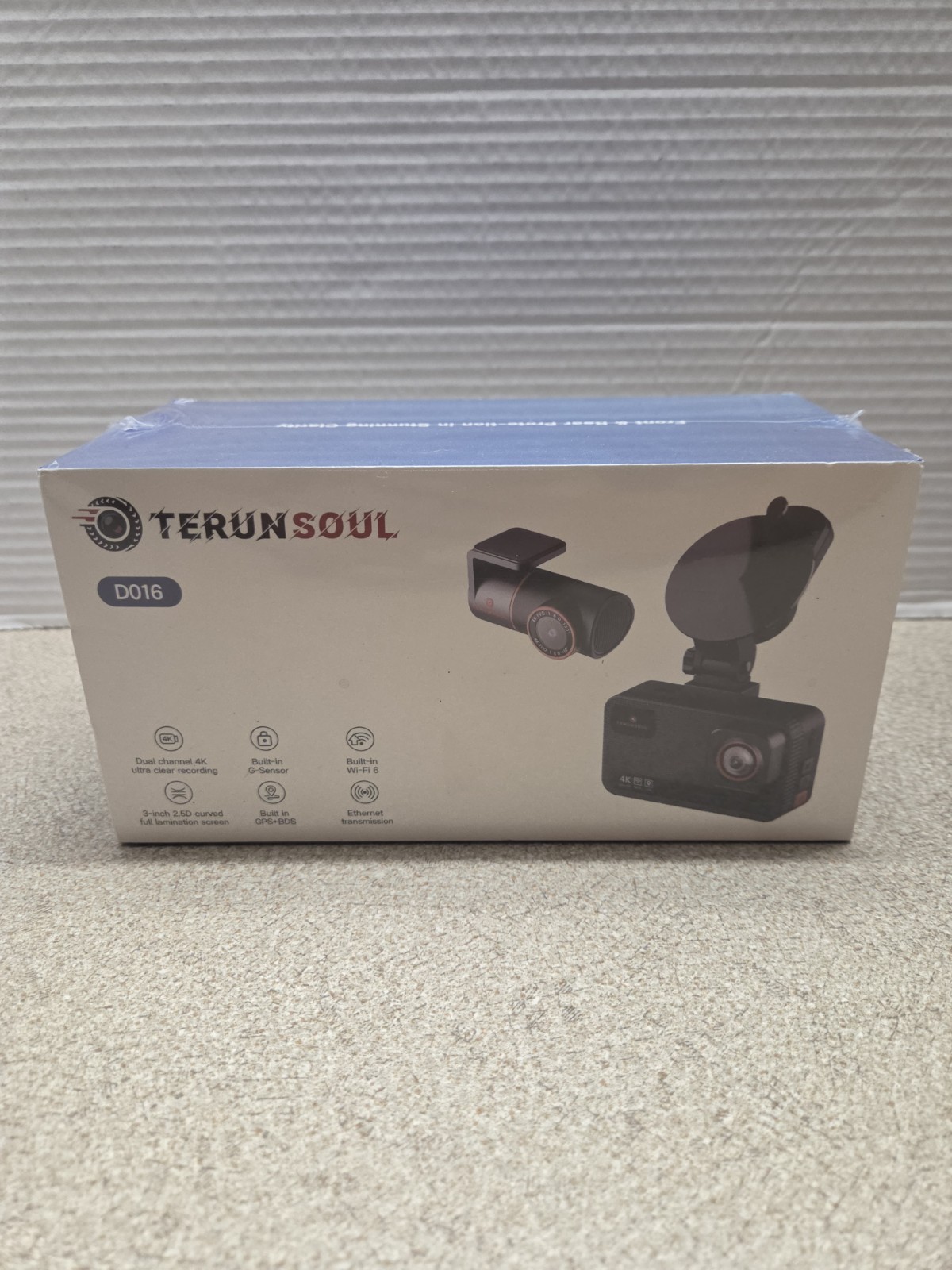 Terunsoul D016 Dual Channel HD 4K Ultra Clear Recording Dash Camera With GPS