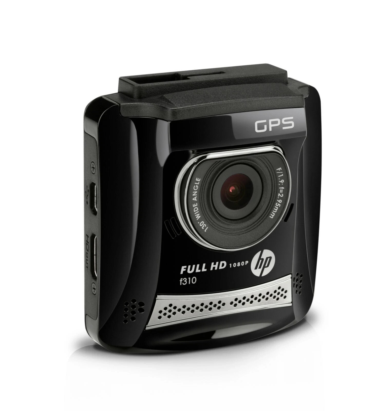 HP F310 Full HD Car Dash Cam Rear View Drive Recorder GPS G-Sensor WDR Black