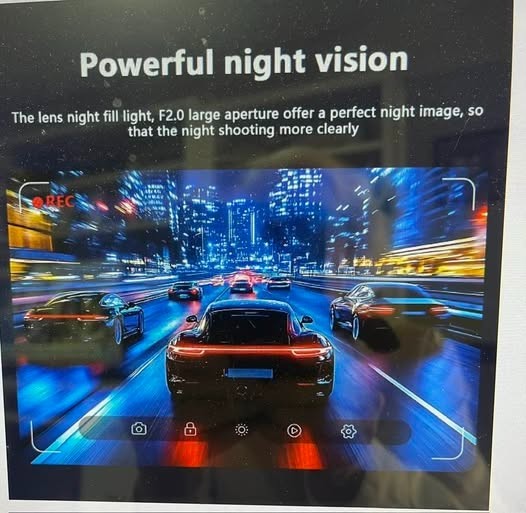 Toguard CE41A 1080P Dual Lens Dash Camera with Night Vision – Black