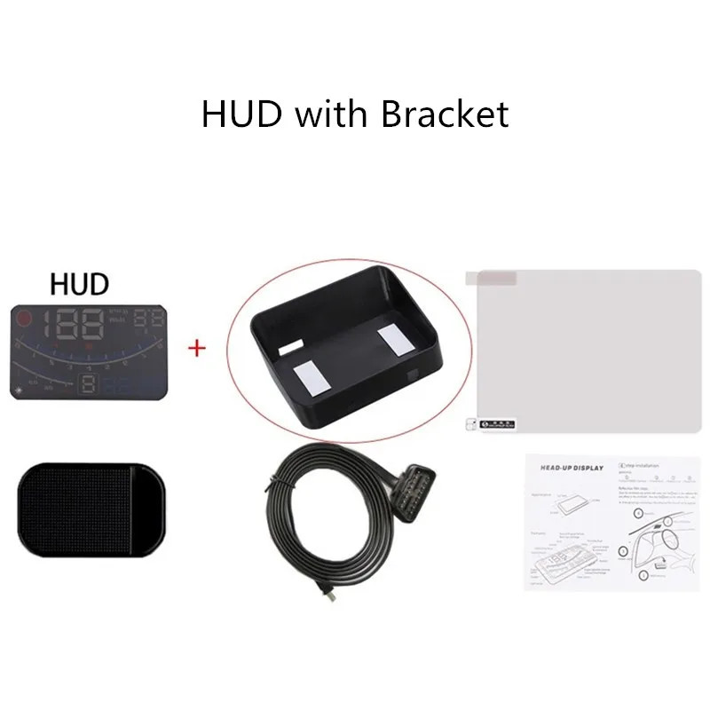 Vjoycar V41 Newest Head Up Display Car OBDII EUOBD 5.5 Windshield Projector HUD
