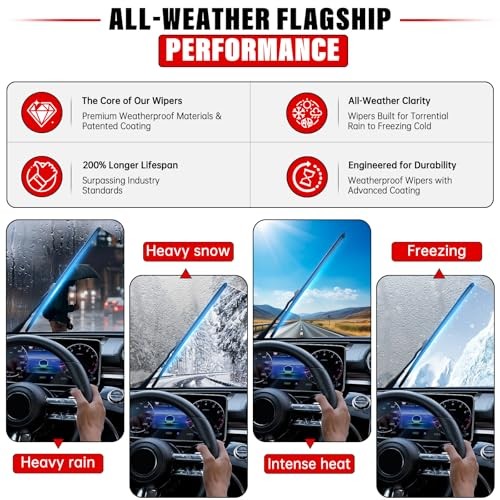 Windshield Wiper Blades Replacement for Volkswagen Golf 2015-20210, e-Golf