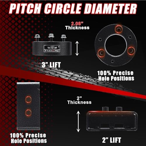 3″ Front + 2″ Rear Full Leveling Lift kit Compatible with 3″ Front & 2″rear