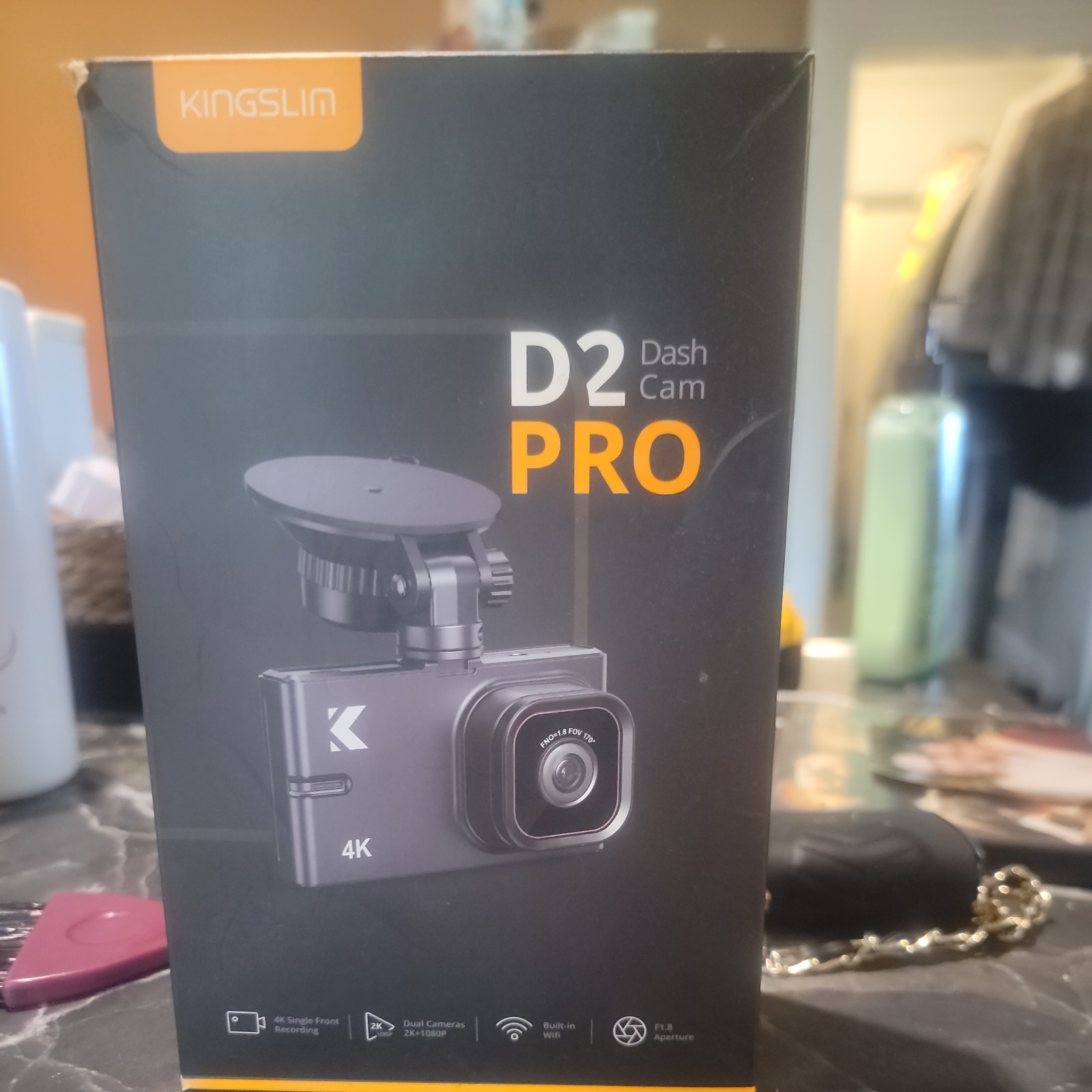 Dash Cam Front and Rear with Wifi – D2 Pro 4K Single Front/2K+1080P Front and R