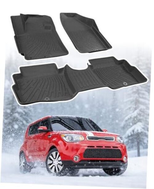 for Kia Soul Floor Mats: 2010 2011 2012 2013 | All-Weather Custom Fit Car