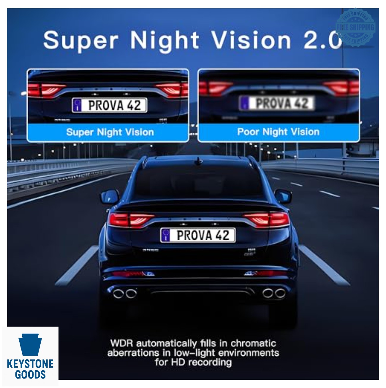 4 Channel Dash Cam 360 Degree 1080P Front Rear Inside 2.4 Inch Screen Night