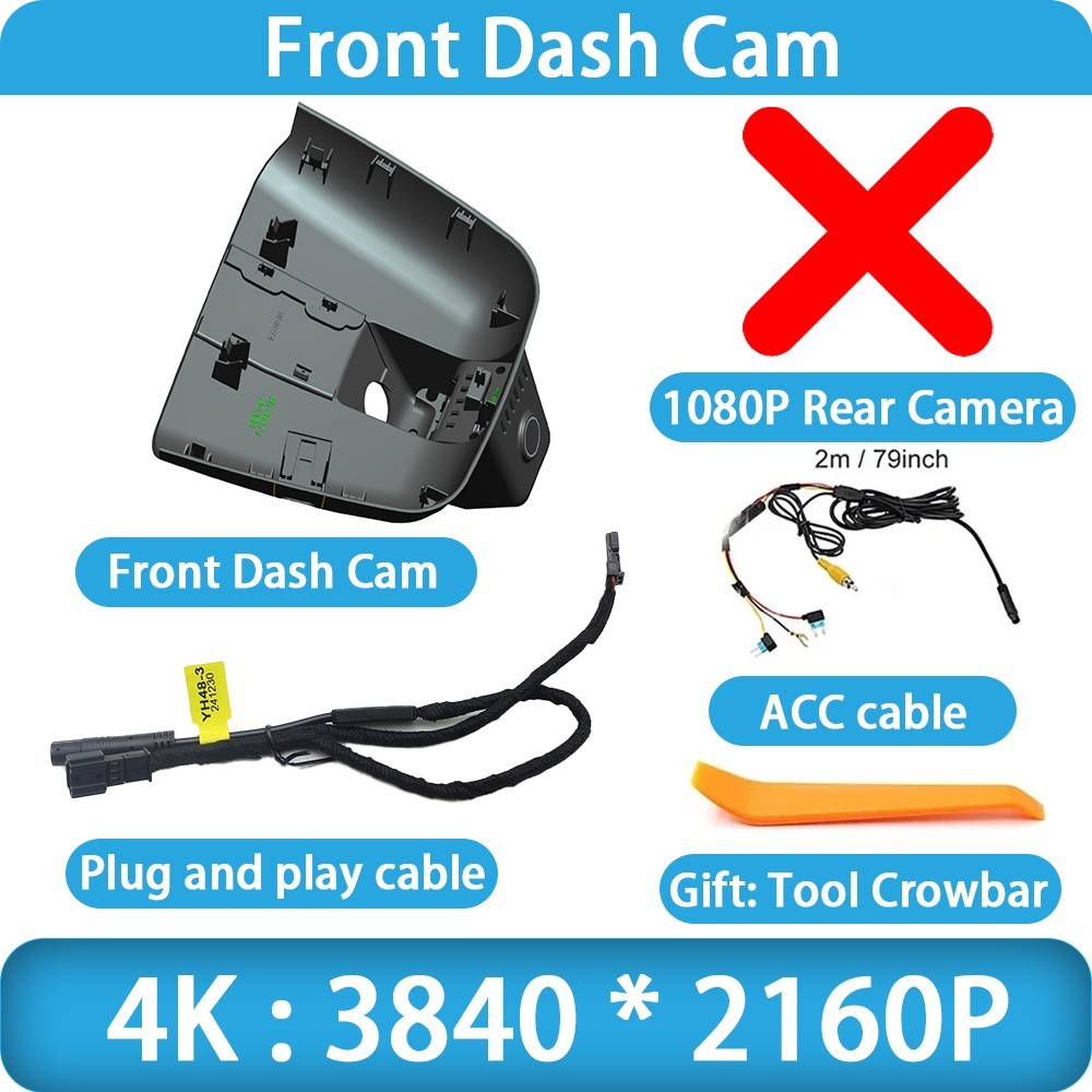 for Hongqi HS5 Facelift 2023 2024 2025 2026 OEM 4K Sony Wifi DVR Dash Cam Camera