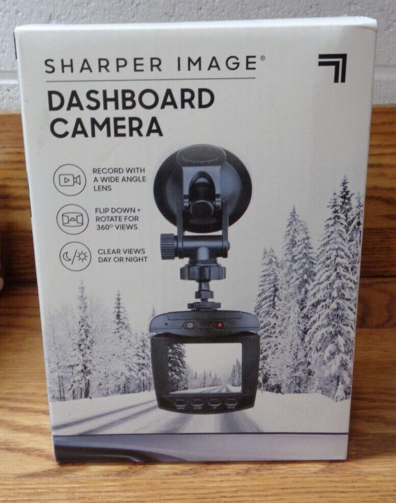 SHARPER IMAGE ~ DASHBOARD CAMERA ~ 1013159 ~ 2019 Copyright ~ BRAND NEW!