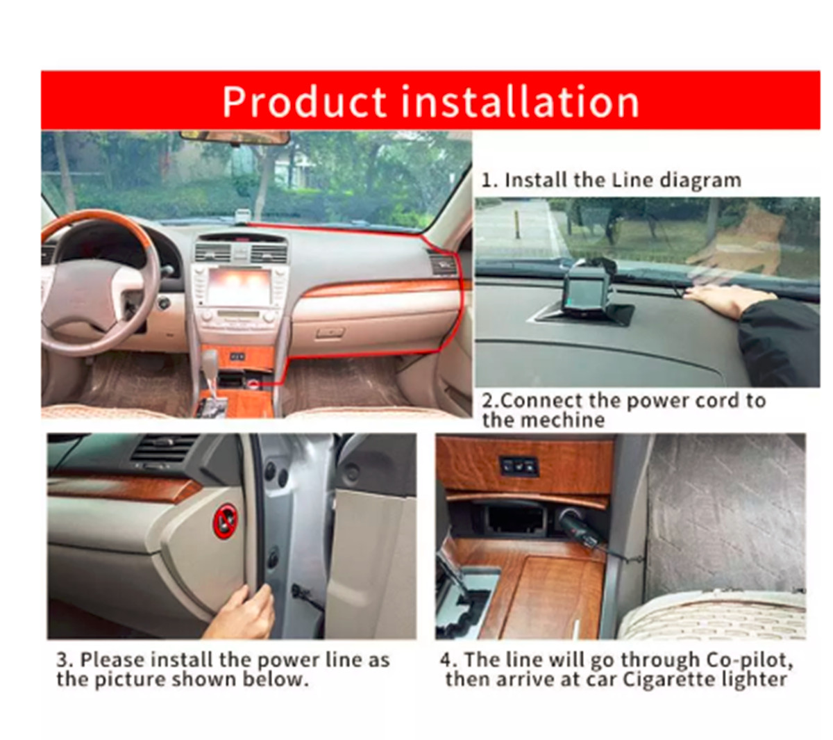 Car Dash Camera Video Registrator Cycle Recording Night Vision IPS Full HD 1080P