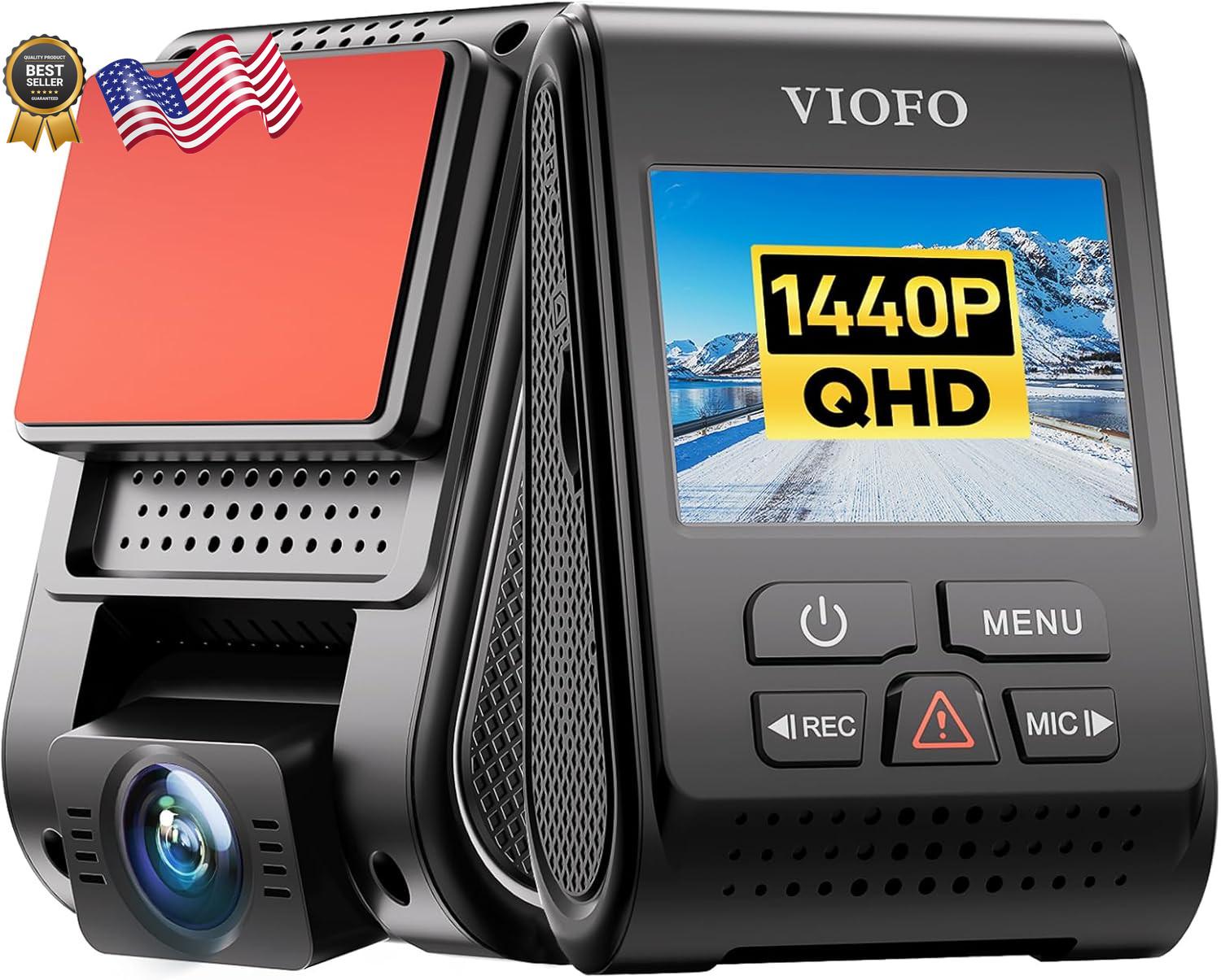Dash Cam 2K Front Recording GPS True HDR Car Dashcam 2560X1660P A119 V3