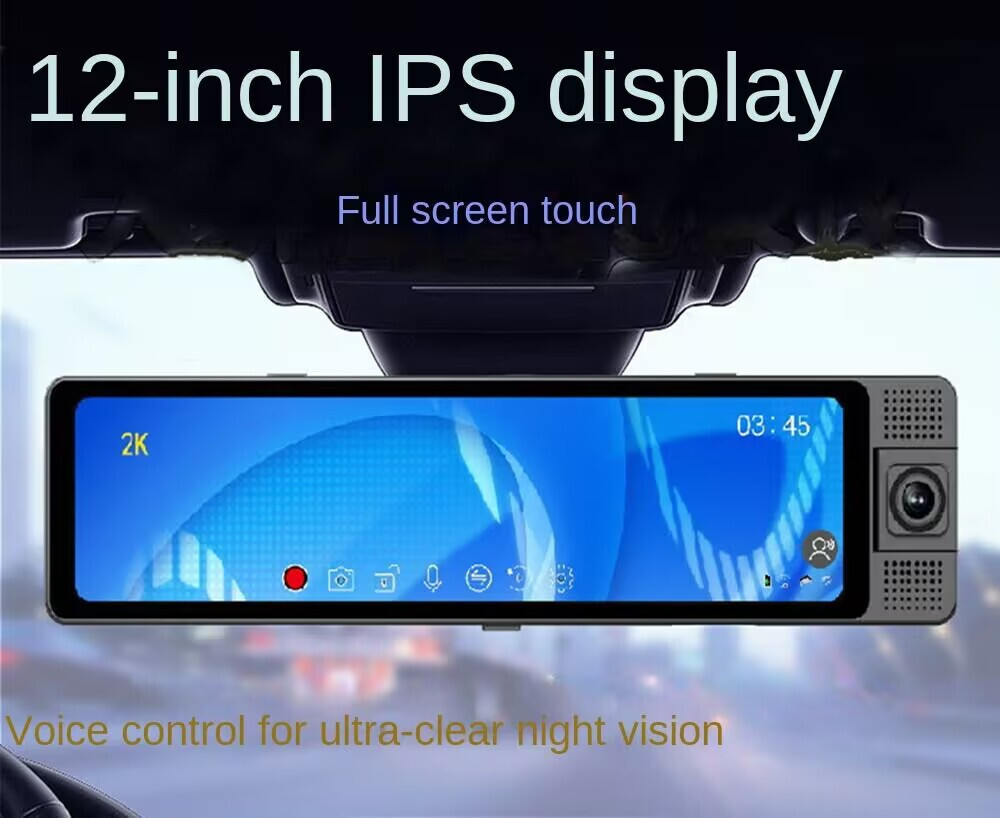 Car Interior Rearview Mirror Dash Camera DVR Recorder Touch Screen WiFi G-Sensor