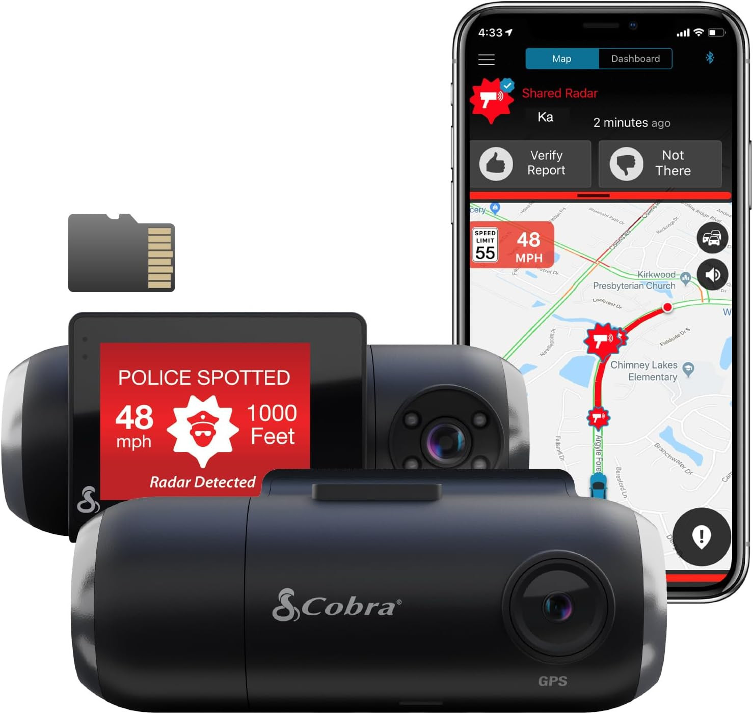 Smart Dash Cam with Interior Cam (SC 201) – Full HD 1080P Resolution, Built-In W