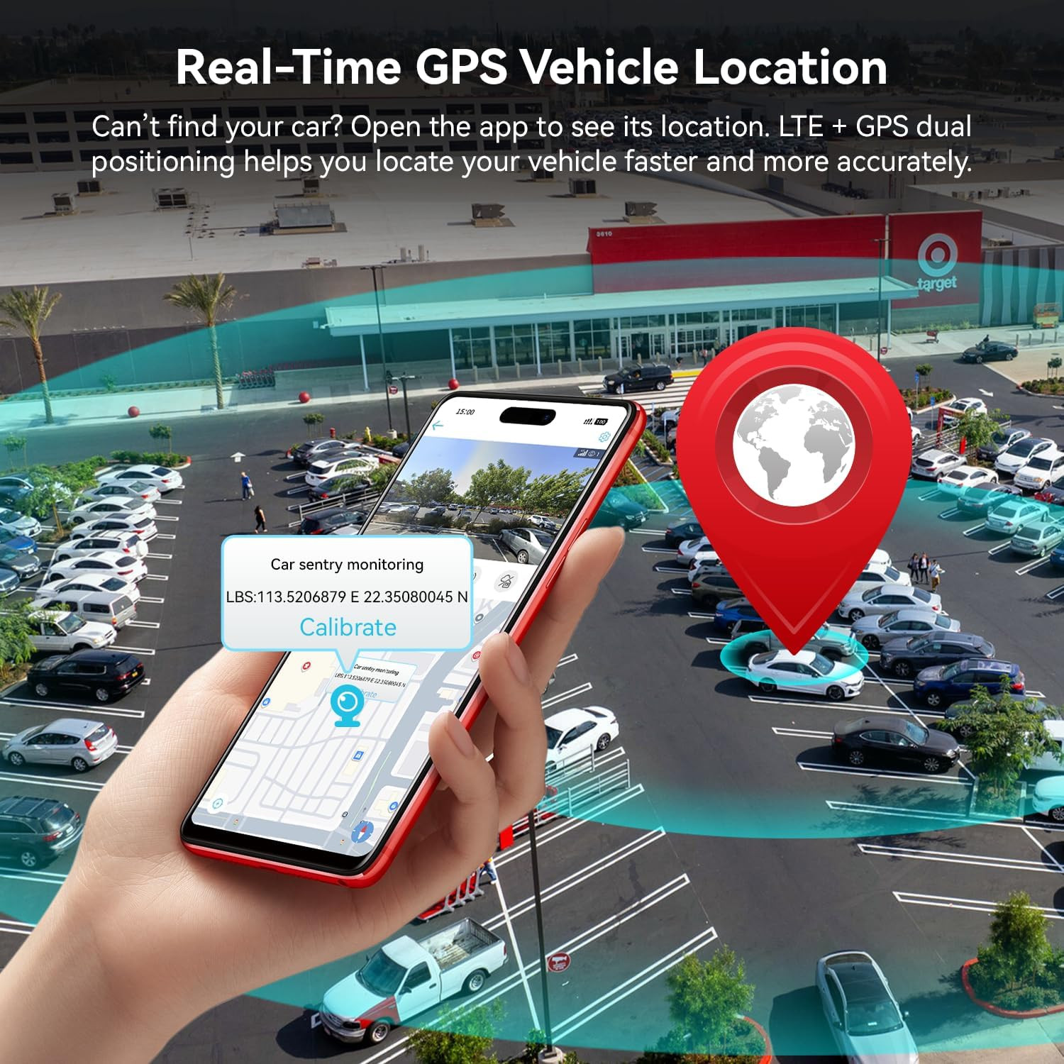 4G LTE Dash Cam with Live-Streaming, Anti-Theft Car Security Camera, Instant Ale
