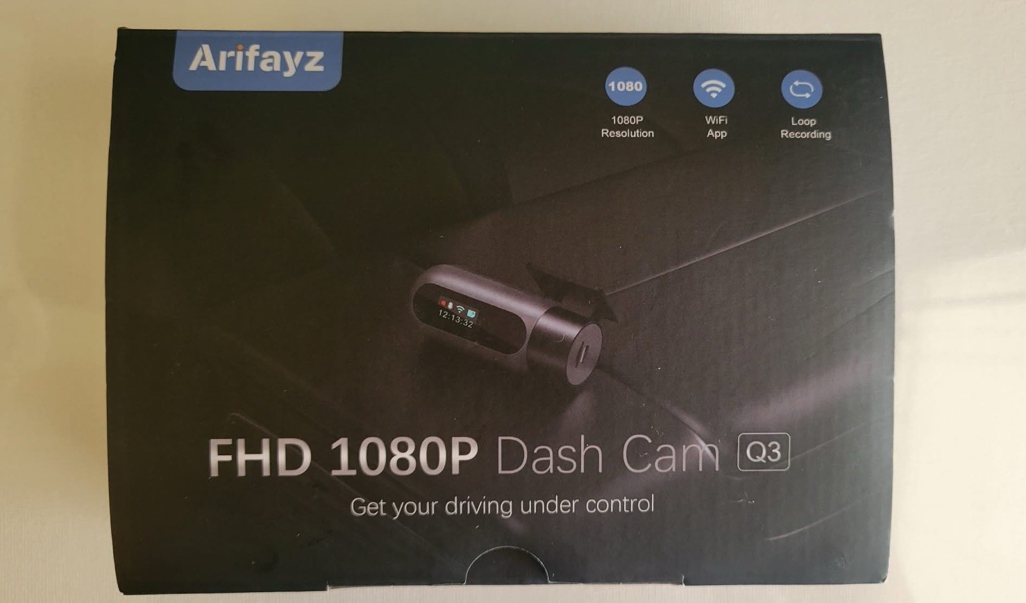 Arifayz FHD 1080p Dash Cam Q3 WiFi Kit Loop Recording Car Camera Video