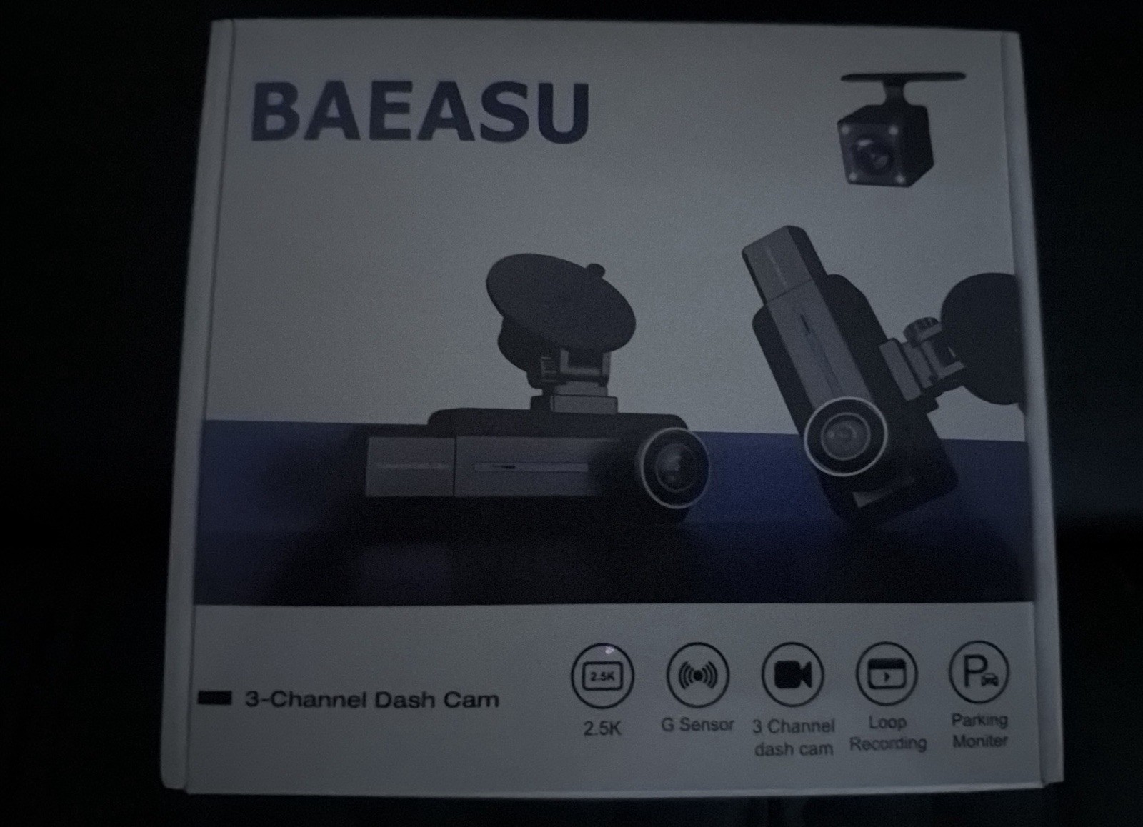 Dash Cam Front and Rear, 2.5K+1440P Triple Car Camera with 32GB Card