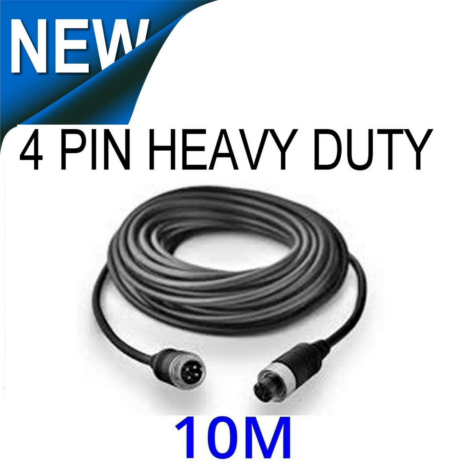 4 PIN CAMERA CABLE – INDUSTRIAL AVIATION GRADE GUARANTEED QUALITY 10M