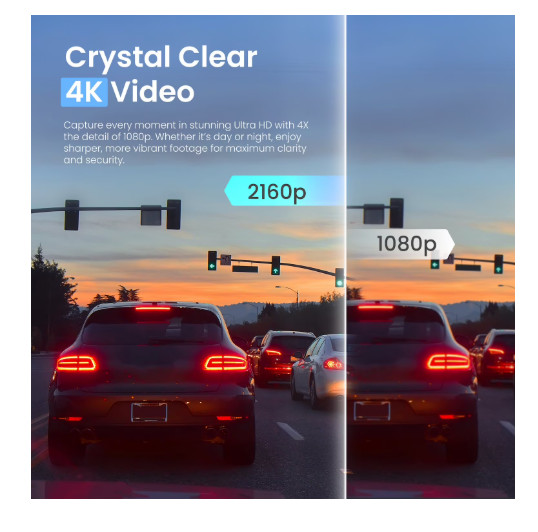 REXING FRONT-FACING DASH CAM, SC4KS