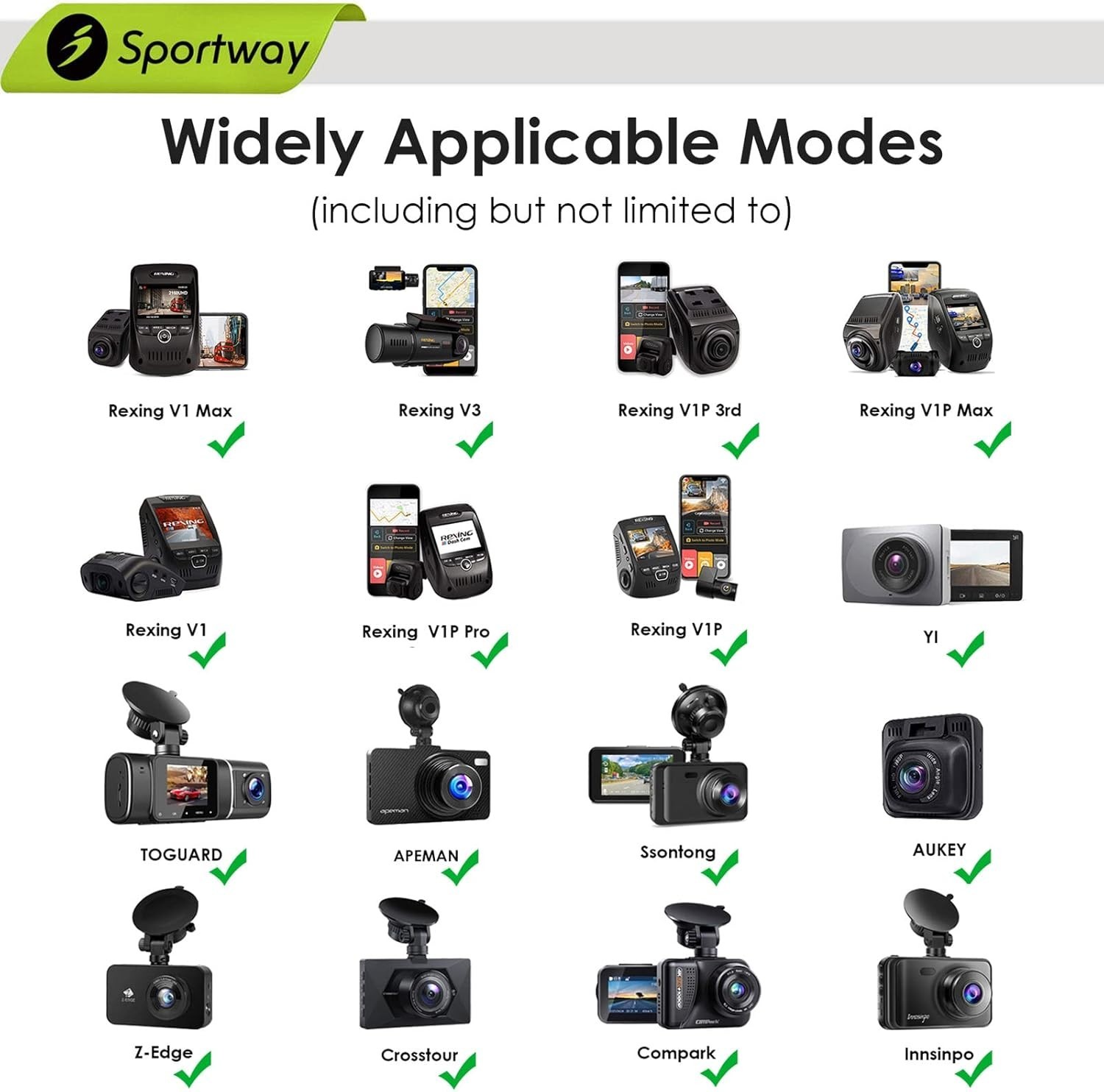 S40 Dash Cam Suction Mount with 10 Rotating Joints for Maximum Stability