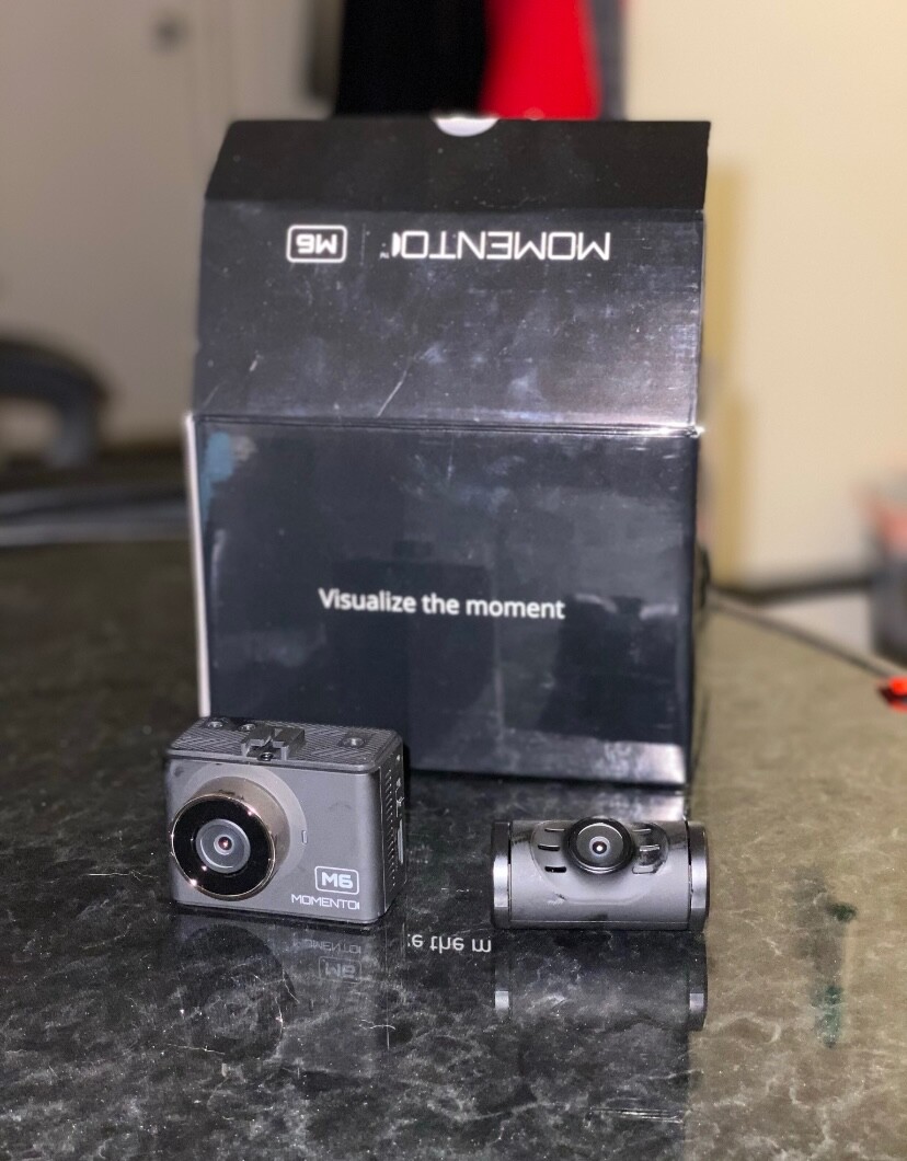 Momento m6 dash camera front and rear wifi used $250