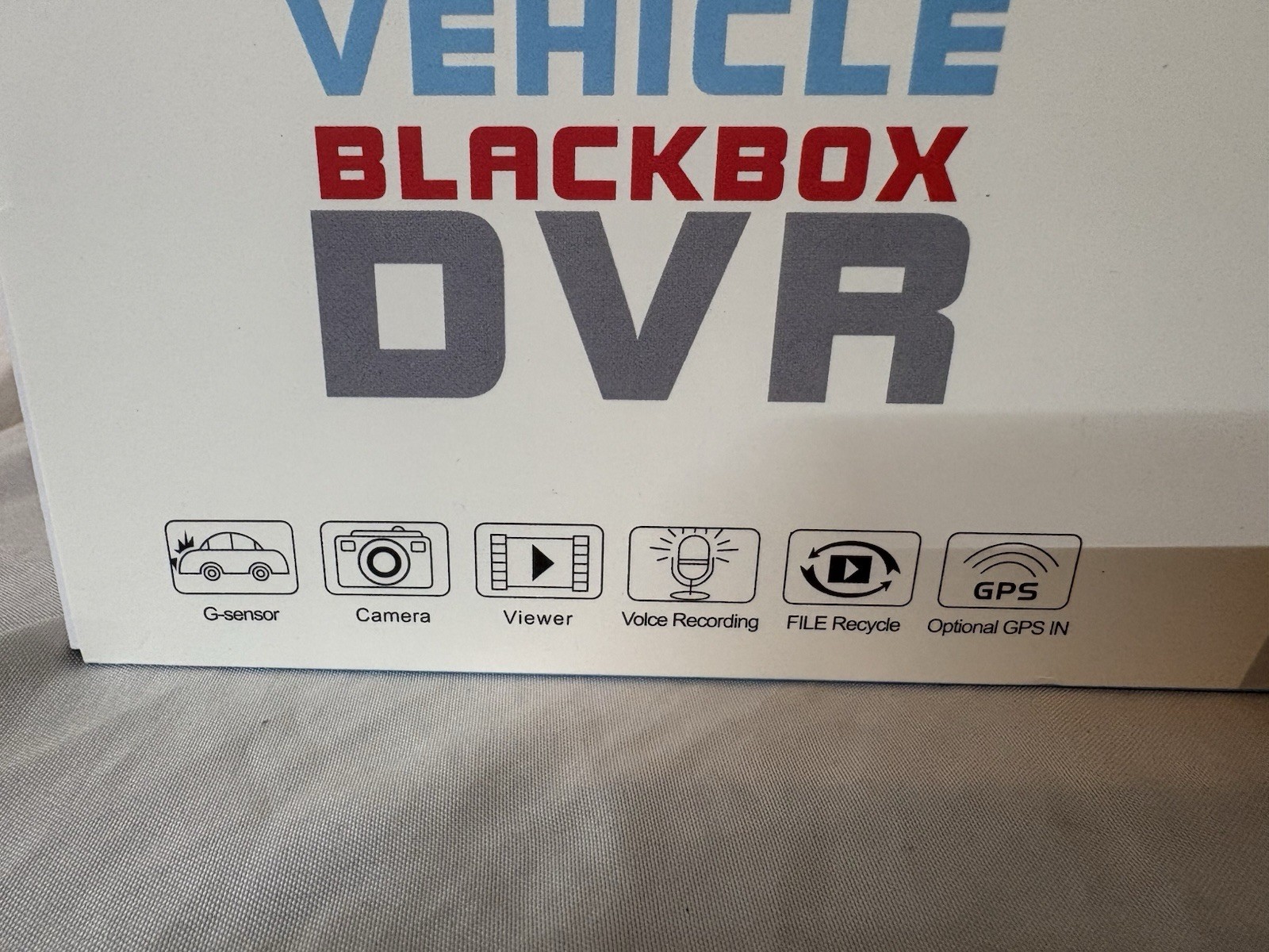 Vehicle Blackbox DVR (Full HD 1080) Rearview Mirror Recorder New In Box Sealed