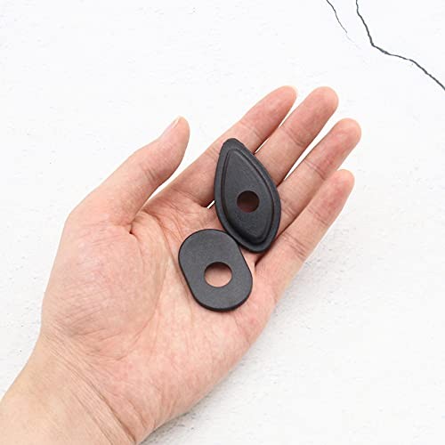 8pcs Front Rear Motorcycle Turn Signal Indicator Adapter Spacers Black