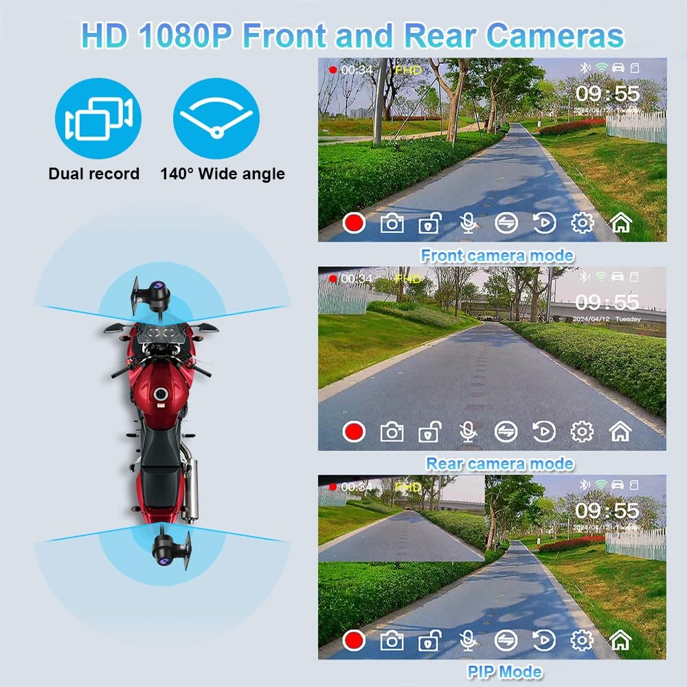 VSYSTO 5 Inch Waterproof Touchscreen, Support Wireless Car Play and Android