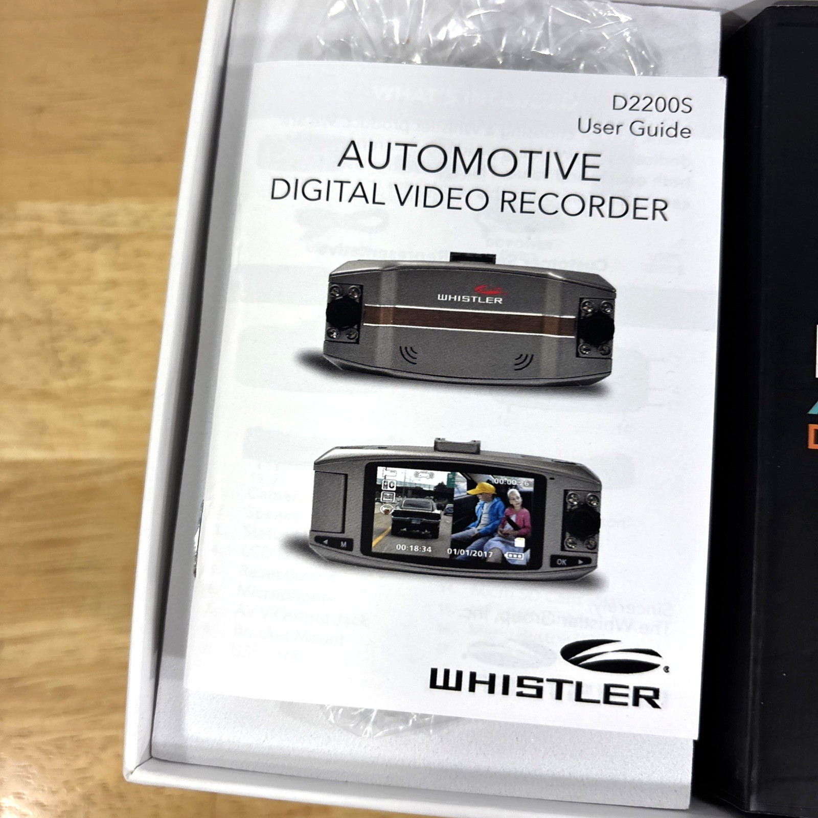 Whistler Dash Dual Cam Automotive Digital Video Recorder Rotating Lens – D2200S