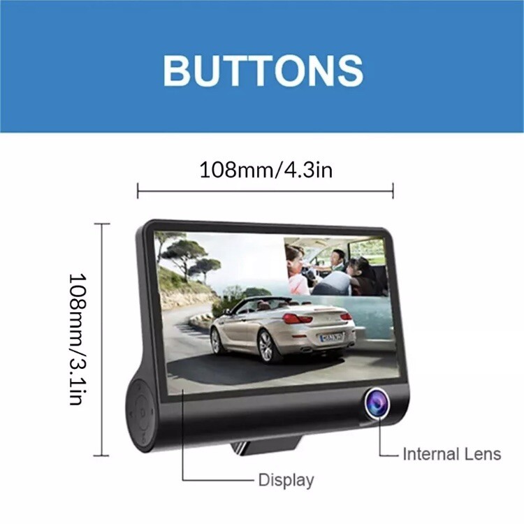 New 360 Video Car DVR WDR Full HD 1080P Road Recorder Vehicle G Sensor AV HDMI