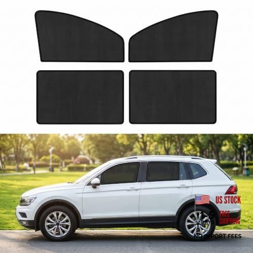 4 PCS Side Window Sun Shades, 100% Block Light Privacy Car Window Covers,