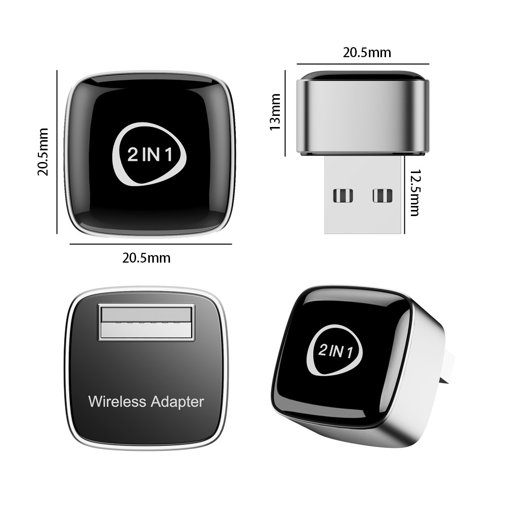 Wireless Carplay Adapter Android Auto Adapter Convert Wired to Wireless