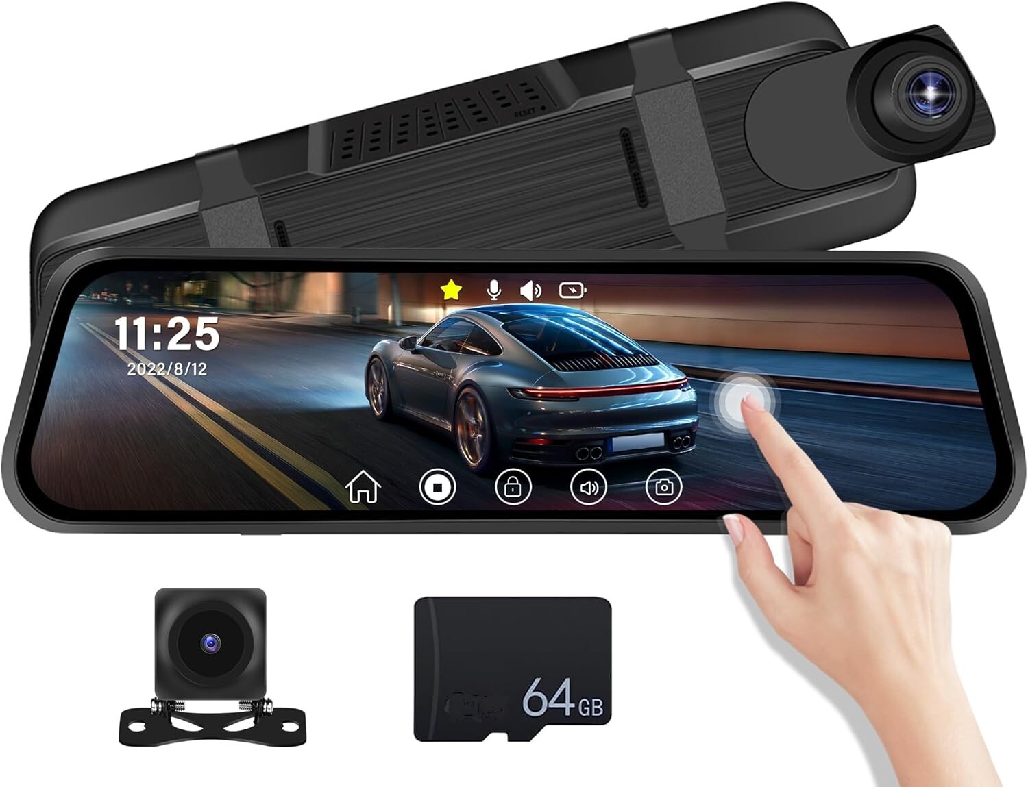 9.66 Inch Screen Starlight Night Vision Cam Full HD 1080