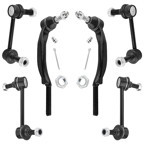 6pcs Front Rear Stabilizer Sway Bar End Links Outer Tie Rods Fit for Buick